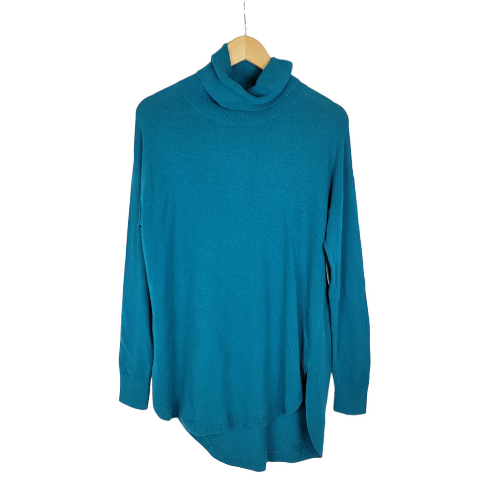 Chelsea 28 Teal Ocean Turtleneck Sweater S NTW